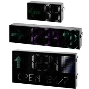 Displayer til Car Park parkeringsystem fra Carlo Gavazzi