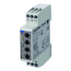 Nettovervåkingsrele 3-fase AC. Nettspenning 208-480VAC. Over-/underspenning + fasebrudd/faserekkefølge. Modulærutførelse med byggebredde 1-modul.