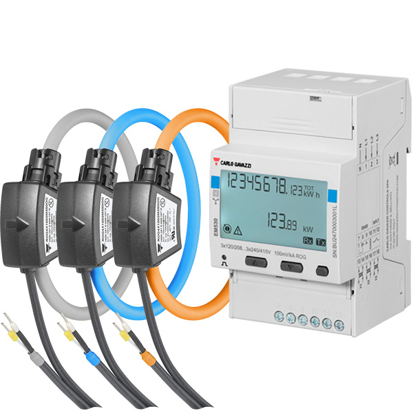 EM530RG energimåler med Rogowski strømtrafoer