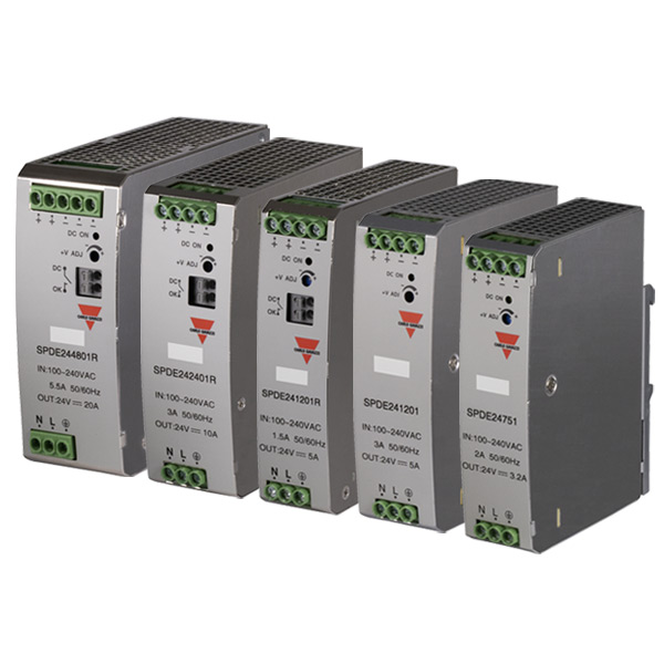 SPDE-serien strømforsyninger for DIN-skinne montering