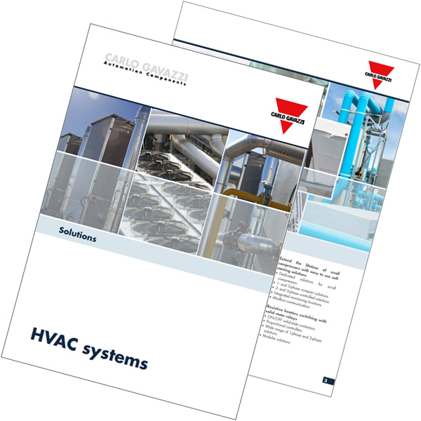 Brosjyre med løsninger for HVAC systemer