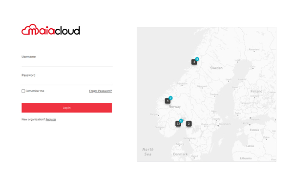 MAIA Cloud login